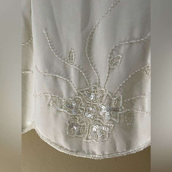 Anthony Richards Cream Blouse with Sequins Size 12 NWOT - Picture 6 of 7